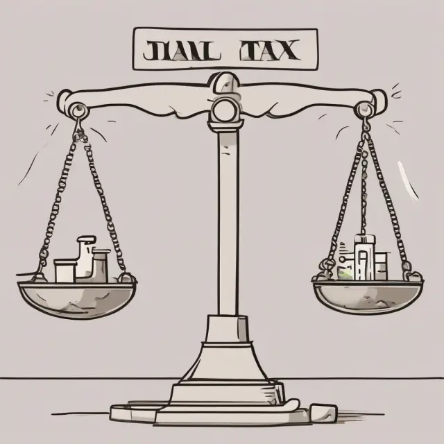 Scale demonstrates balancing regular tax and AMT liability for tax planning