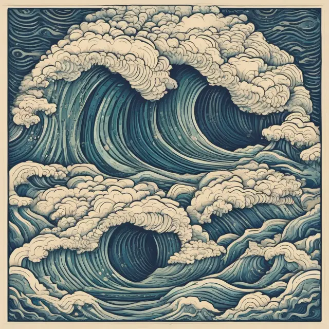 An image of two merging rivers creating a strong wave, representing the financial stability and growth potential brought about by an amalgamation reserve