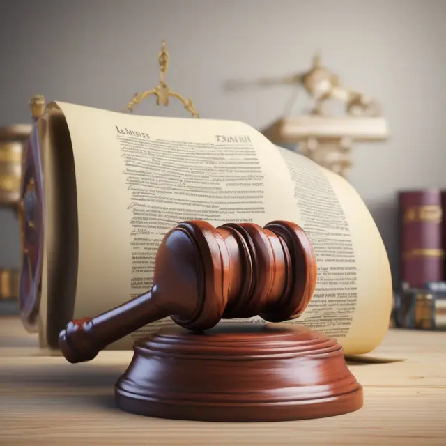 Gavel striking a scroll of legislation, illustrating the importance of addressing legislative changes when filing an amended tax return