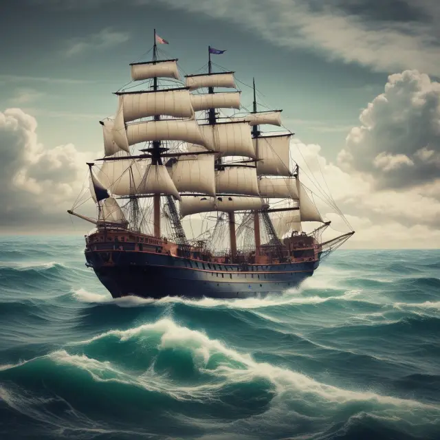 A ship representing tax return navigates through choppy seas, with a knowledgeable captain and essential documentation to ensure accurate changes to filing status and dependents.