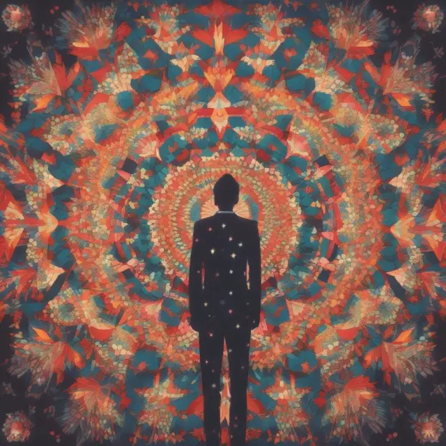 Kaleidoscopic representation of the American Dream transforming over time, symbolizing change, equality, and opportunity.