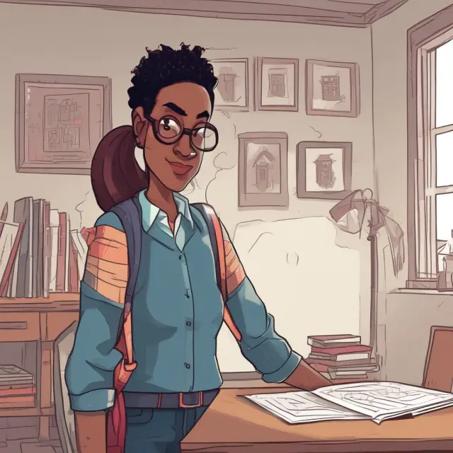 Single father working on tax calculations with his daughter