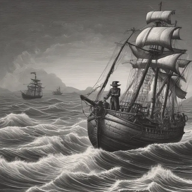 A sailor on a boat navigates through the waves of time decay as they contemplate the best exercise timeline for their American option while considering the associated premium costs