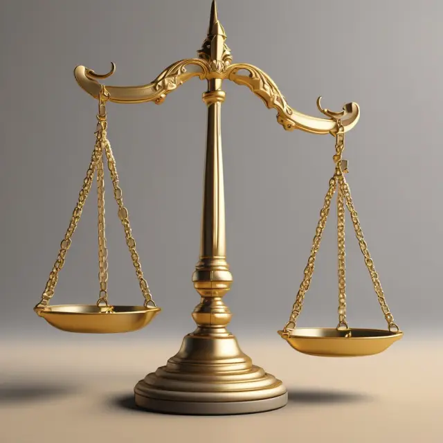 Scales of justice tilting towards disability accommodation in a diverse workplace setting, symbolizing ADA compliance