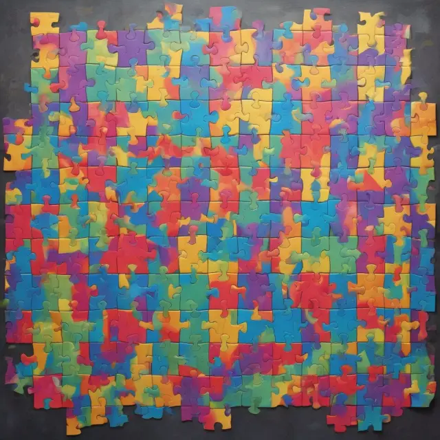 An image depicting the ADA Amendments Act of 2008 as a puzzle that is constantly evolving, with pieces representing the expanded definition of disability.