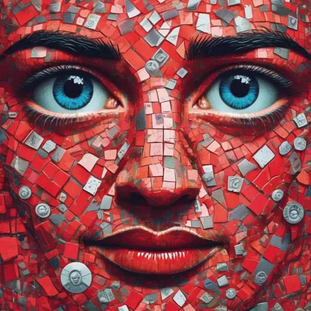 An observant eye examines an intricate mosaic of transactions to identify potential red flags and suspicious activities related to money laundering