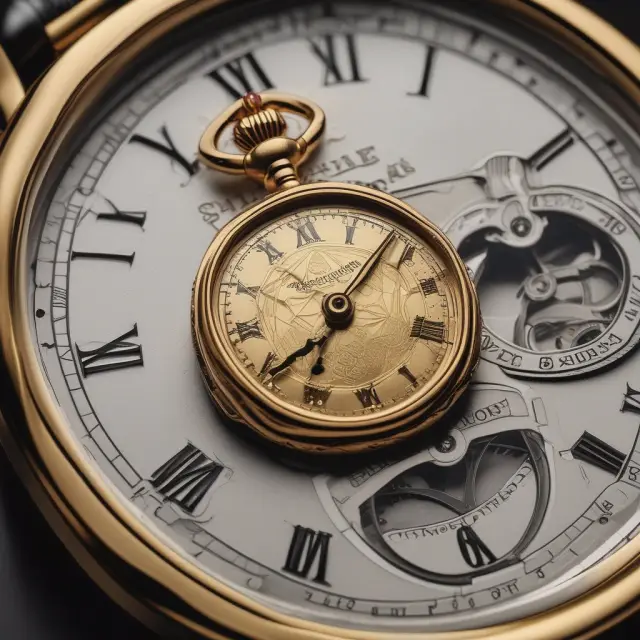 Golden bond premium flowing into a timepiece, amortized over its term.
