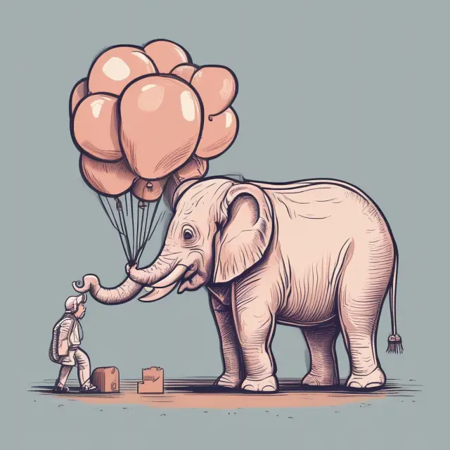 An amortized elephant makes equal payments to pay off loan principal and interest, while a balloon pig features lower initial payments and a significant final repayment.