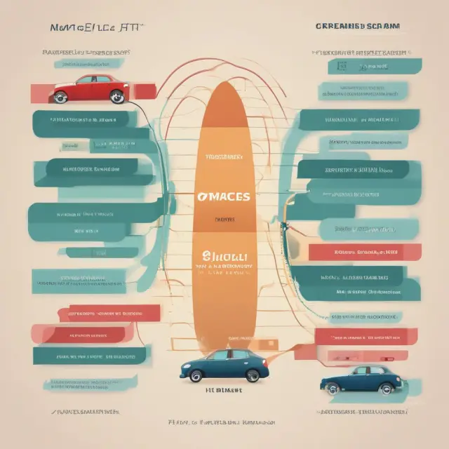 Image of a stably cascading waterfall representing an amortized car loan contrasted with a turbulent spinning spiral symbolizing revolving credit card debt