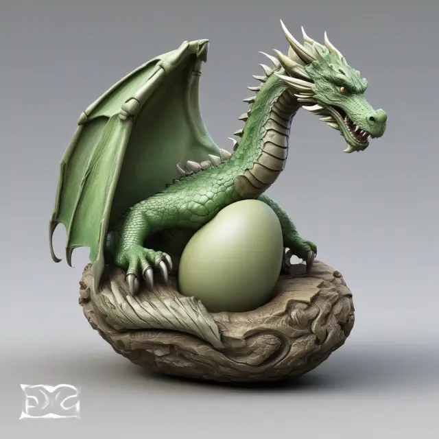 An image of Google as a dragon emerging from a cloud, revealing an Android robot escaping from an egg, symbolizing Google