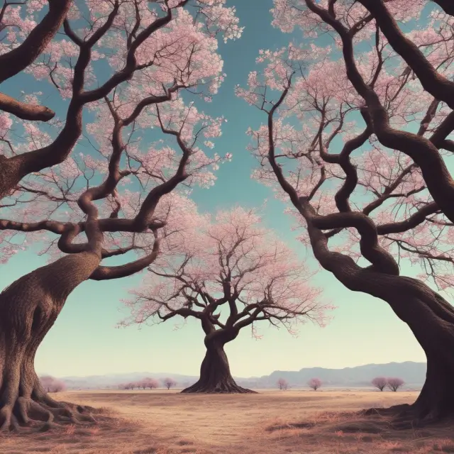 An image of intertwining trees symbolizing angel investor networks, with startups blooming at the ends of branches
