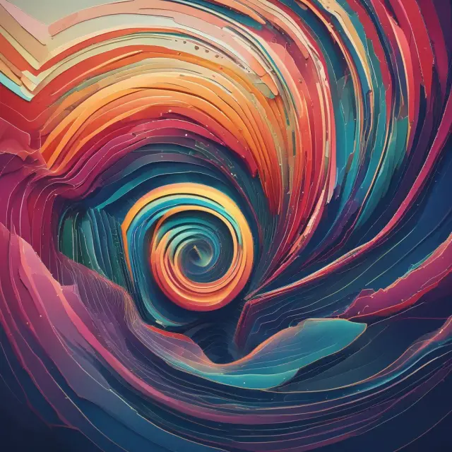 Emotions personified as swirling clouds influencing efficient market graphs