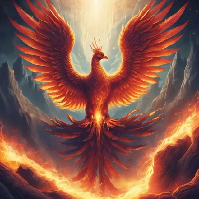 Image: A mythical phoenix emerging from a swirling sea of stock charts, representing the dynamic nature and continuous renewal of high-turnover actively managed funds