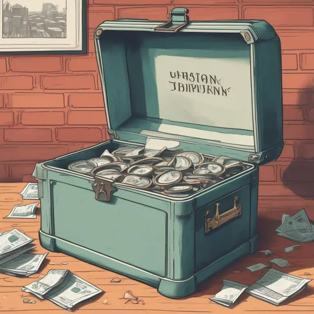 An image of an investor opening a time capsule filled with daily investment gains, symbolizing annualized returns