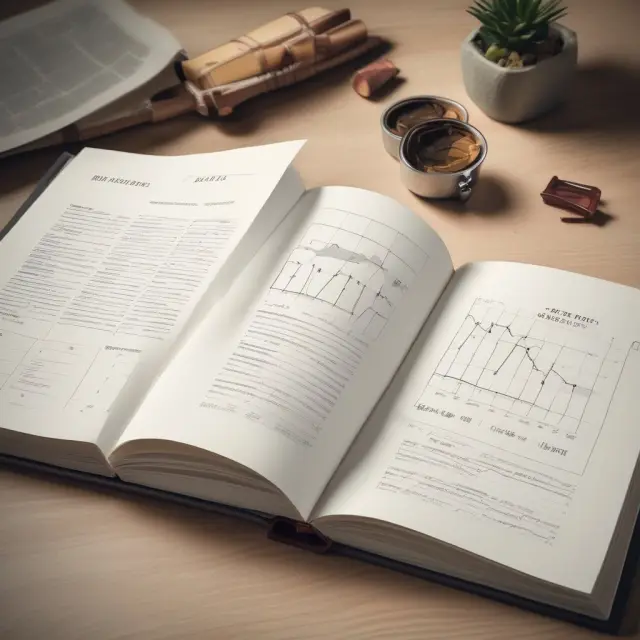 Visual comparison of a corporate report, resembling an engaging book with intricate design elements, versus a mutual fund report, represented by a simple, informative financial chart