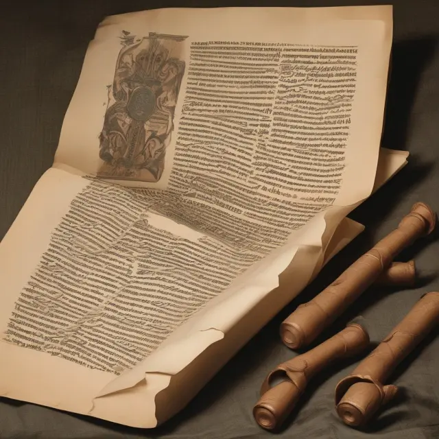 Two ancient scrolls illustrating pre-SECURE Act and post-SECURE Act retirement income strategies, with a retiree holding the new scroll in front of the older one