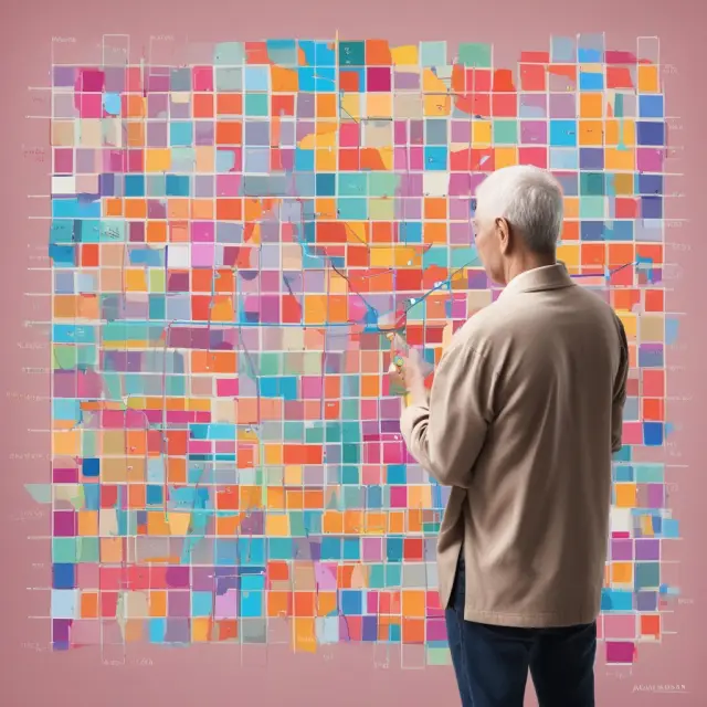 Retiree examining stock portfolios, REITs, indexed/variable annuities, and systematic withdrawal plans, ensuring financial security in retirement.