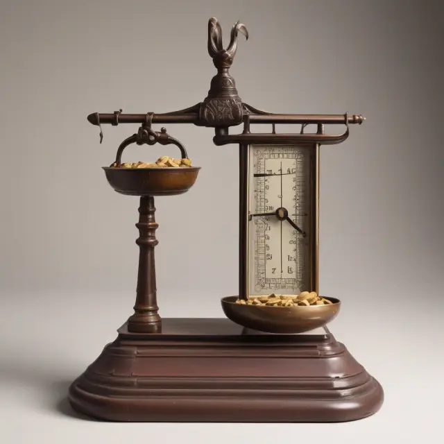 Ancient scale comparison of an ordinary annuity and an annuity due in a present value context