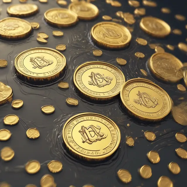 An image of golden coins flowing like water, representing the consistency and reliability of annuity due payments.