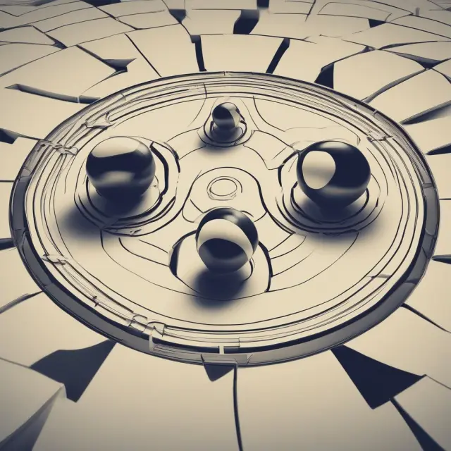 Visualization of market efficiency (yin) and anomalies (yang) as divergent spheres
