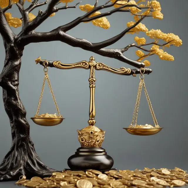 Golden coins symbolizing investor protection balanced against a growing tree representing issuing company growth, with scales tipping based on anti-dilution provision impact