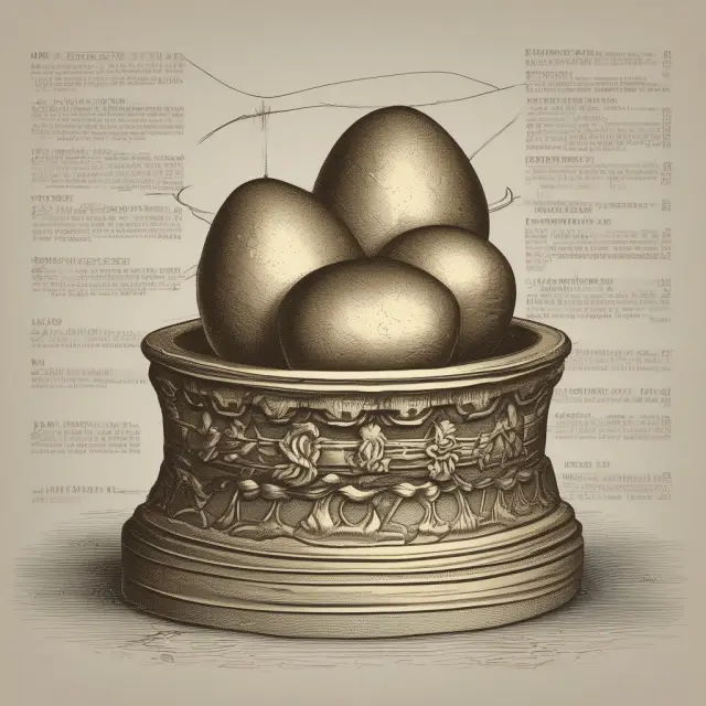An investor negotiating anti-dilution provisions, symbolized as protecting precious golden eggs from dilution during venture capital financing rounds