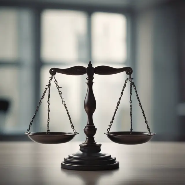 An unbalanced set of scales symbolizes the potential for an anticipatory breach. This image highlights various legal consequences, including termination, damages, and contractual remedies.
