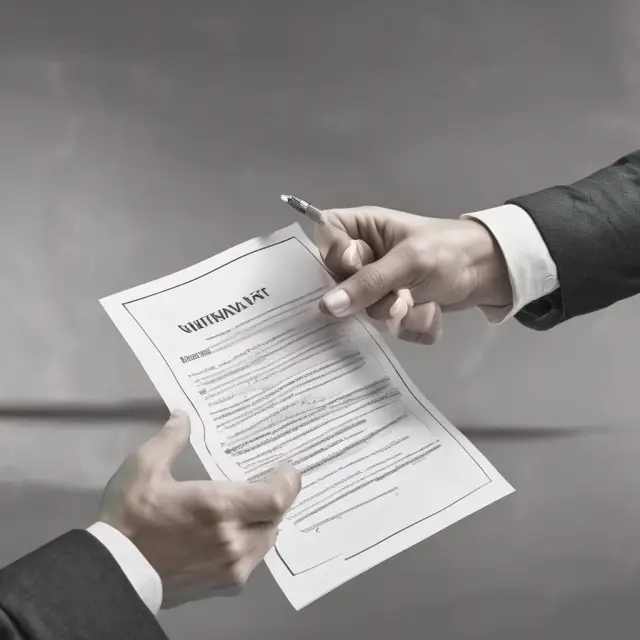 Two hands representing a contract; one party withdraws, indicating anticipatory breach