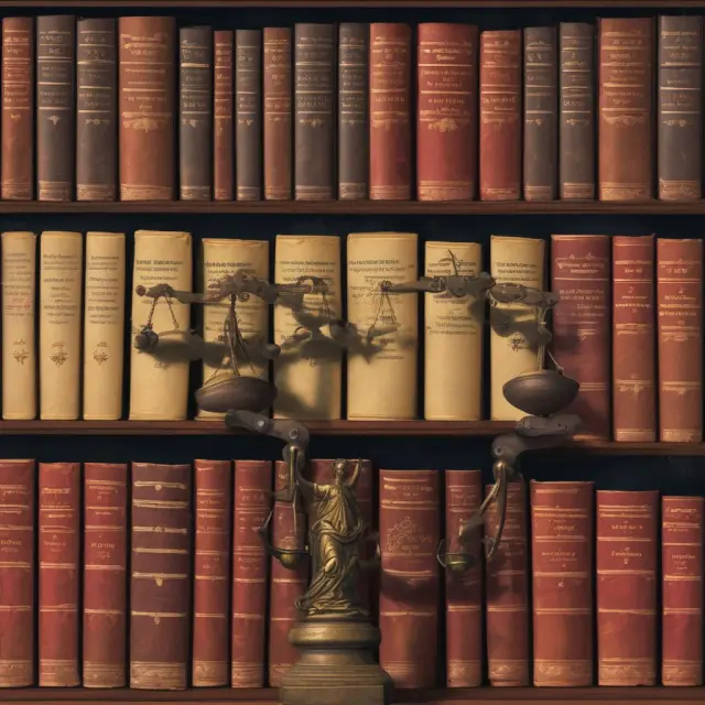 Gavels representing appellate and supreme courts balanced atop a legal bookshelf, symbolizing their roles in reviewing case decisions.