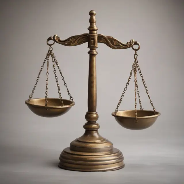 Two scales of justice, one representing trial courts with a heavy weight, the other state appellate courts with a balanced weight, illustrating their role in the legal process for financial cases