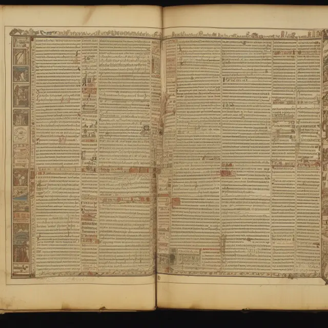 A historical parchment scrolling open to illustrate the development of appellate courts in the U.S., from their English origins to the present day