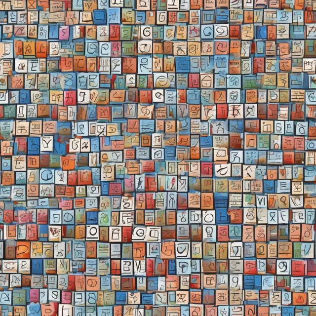 Mosaic of question marks representing common queries about applied economics, with answers revealed as intricate answers behind each tile