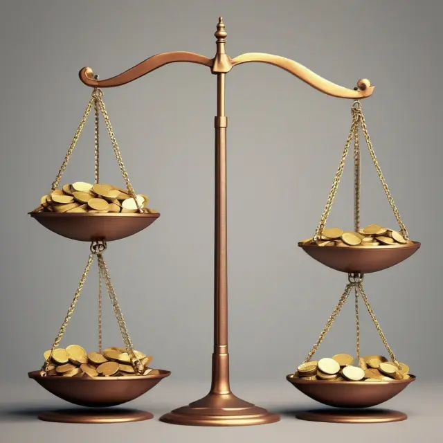 Visual representation of appreciation (rising coins) and depreciation (falling coins) concepts in finance.