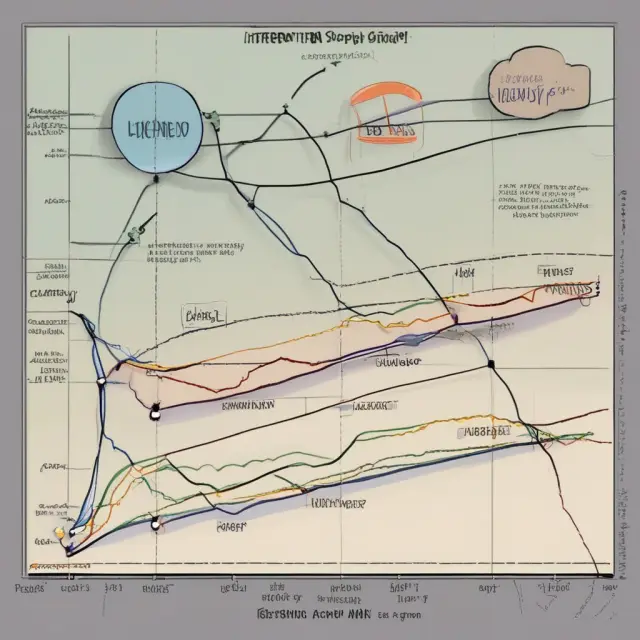 Graph illustrating factors affecting asset appreciation: interest rates, inflation, and supply/demand.