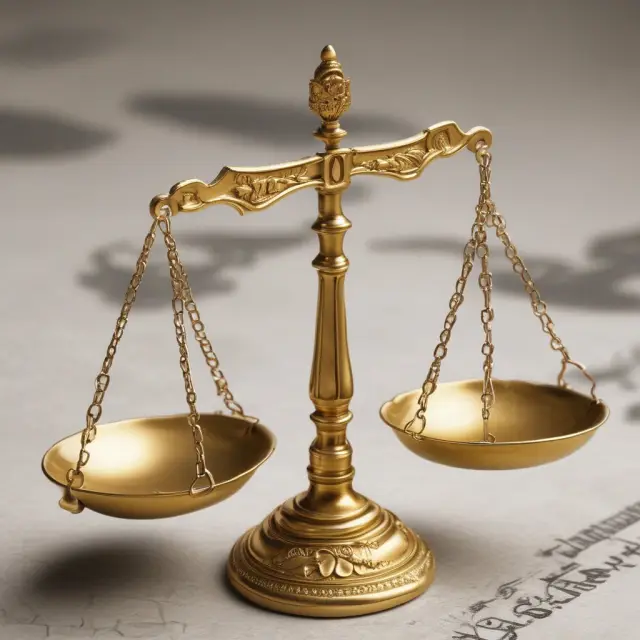 Scales illustrating balance between short-term and long-term corporate appropriations.