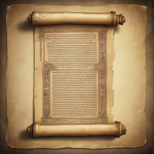 An ancient scroll unraveling financial insights from a company