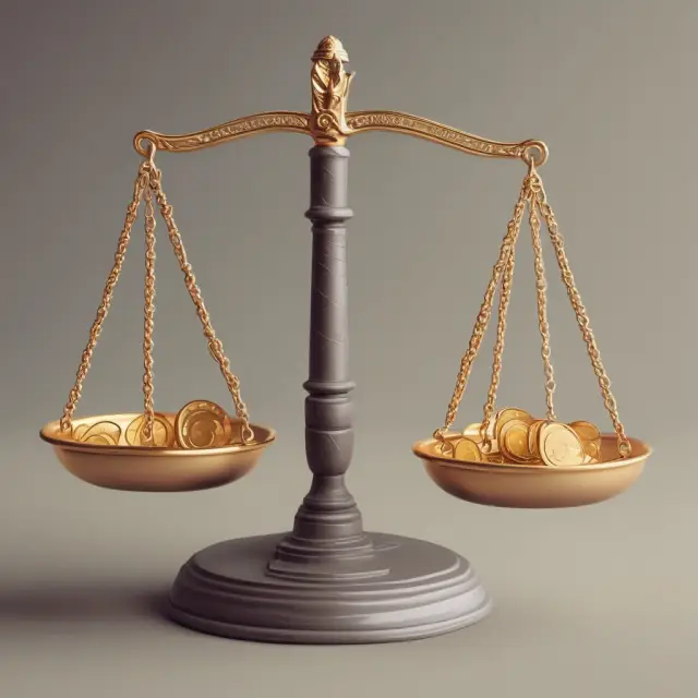 Golden scale with APR and APY coins, emphasizing the relationship between annual percentage rate and annual percentage yield