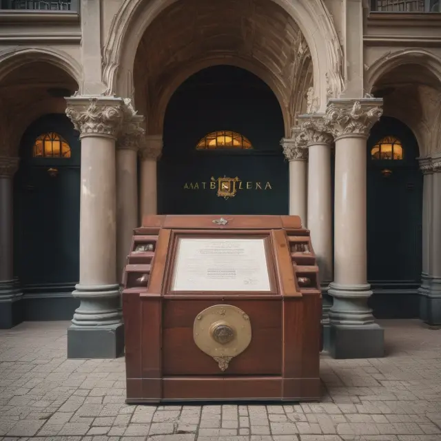 Opening a time capsule showing Dutch stocks and dates representing AEX index evolution