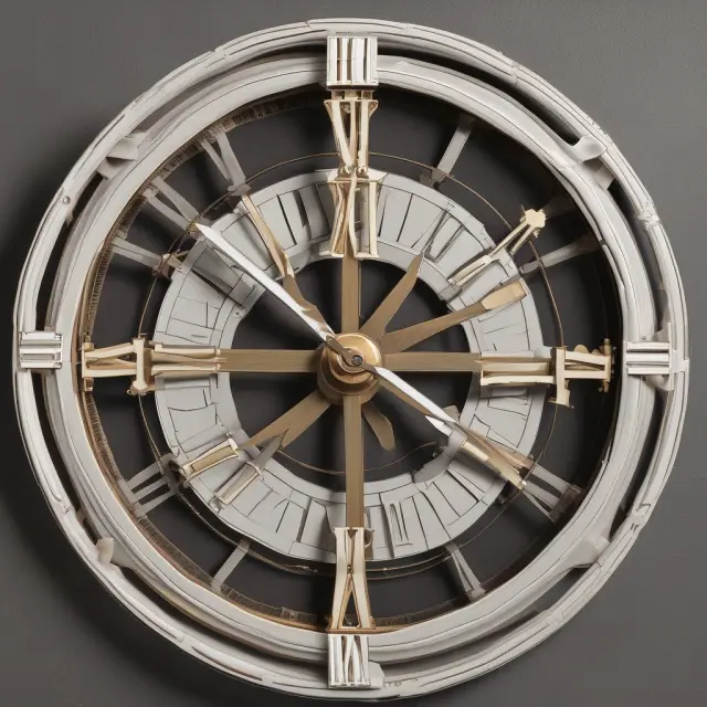 A historical clock displaying the Amsterdam Stock Exchange