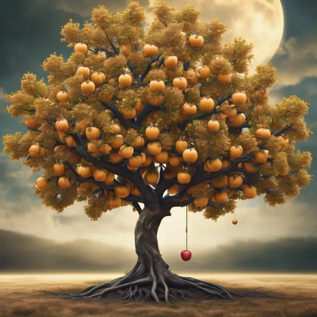 Golden apple tree laden with fruits symbolizing essential preventive services under ACA