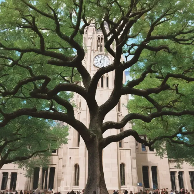Clock tower illustrating annual ACA enrollment periods (November-December) and expanding healthcare tree symbolizing coverage options
