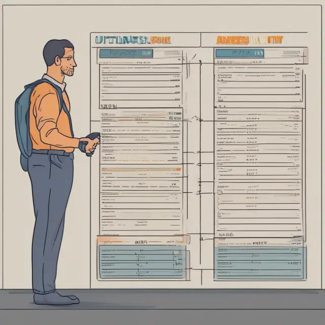 A self-employed individual organizing financial records and calculating quarterly tax payments based on the annualized income installment method, using four overlapping periods