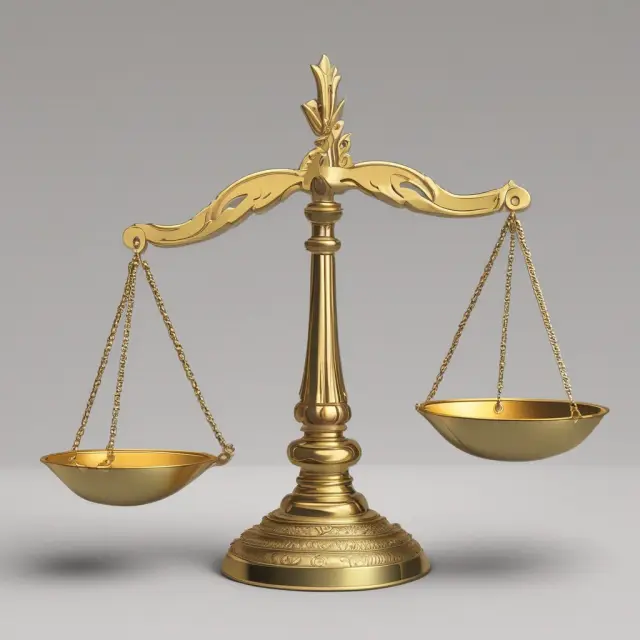 A golden scale balances various arbitrage techniques - pairs trading, triangular arbitrage, and convertible bond arbitrage - against market inefficiencies