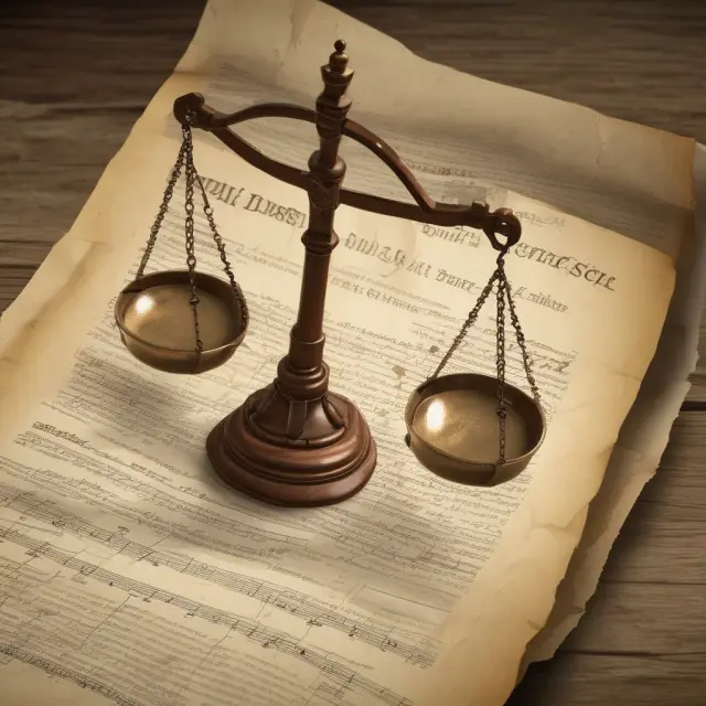 Investors submitting claims on a parchment, symbolizing the journey to seek justice atop a balanced scale