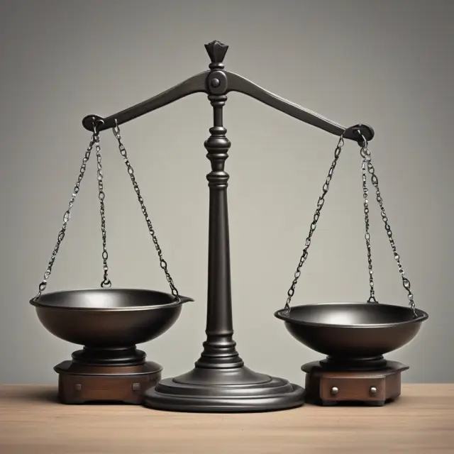 Judge scales held by arbitration panel members, signifying balance, justice, and decision-making.