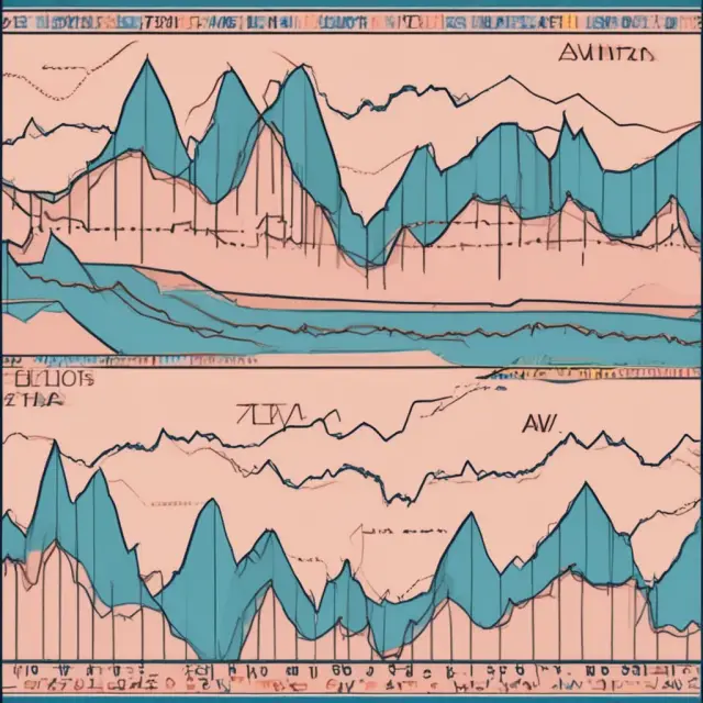 Image of Aroon Up and Down indicators dancing above and below a zero line, symbolizing market trend shifts