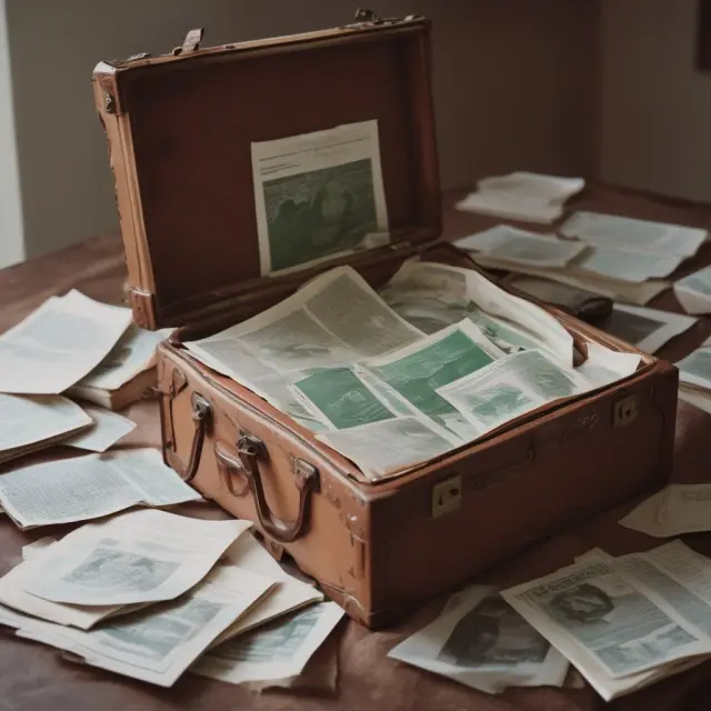 A vintage time capsule filled with memorabilia from Algeria