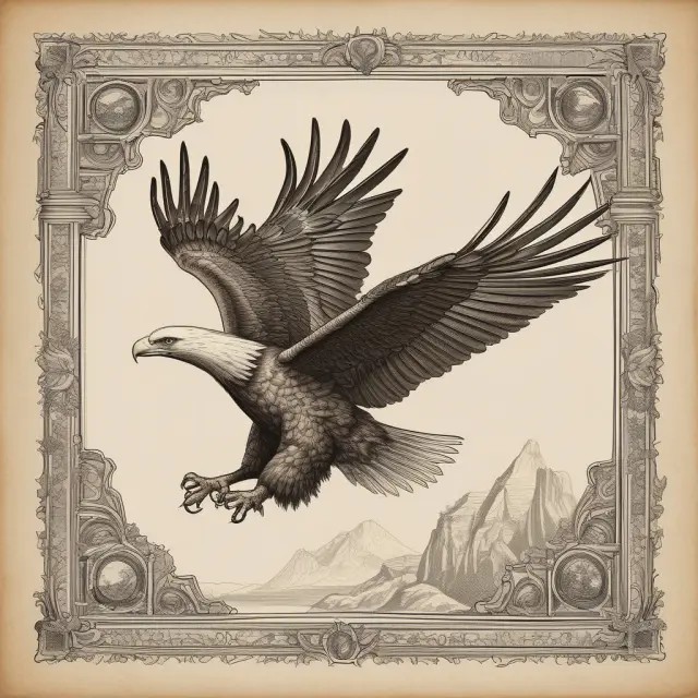 Eagle flying above documents, representing the process of creating Articles of Incorporation for a new business