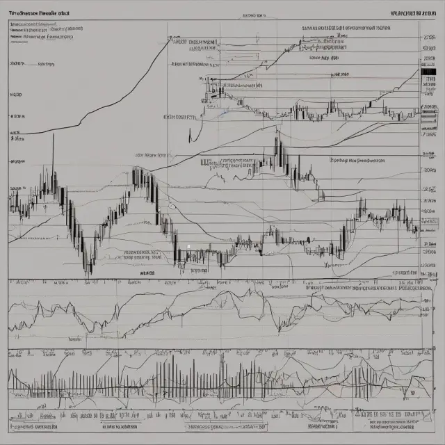 An ascending stock chart with a price point hovering below the upper trendline, illustrating potential weakness within an ascending channel.