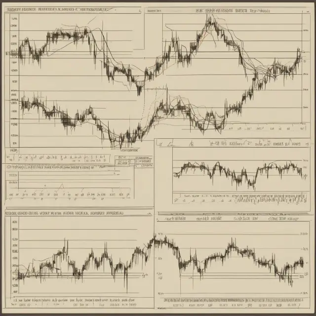 Two warriors locked in combat: Bollinger Bands (envelope) and Donchian Channels (ascending), symbolizing the clash of trend analysis methods